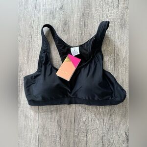 EllaMae Swimwear Black Swim Bra Size Large